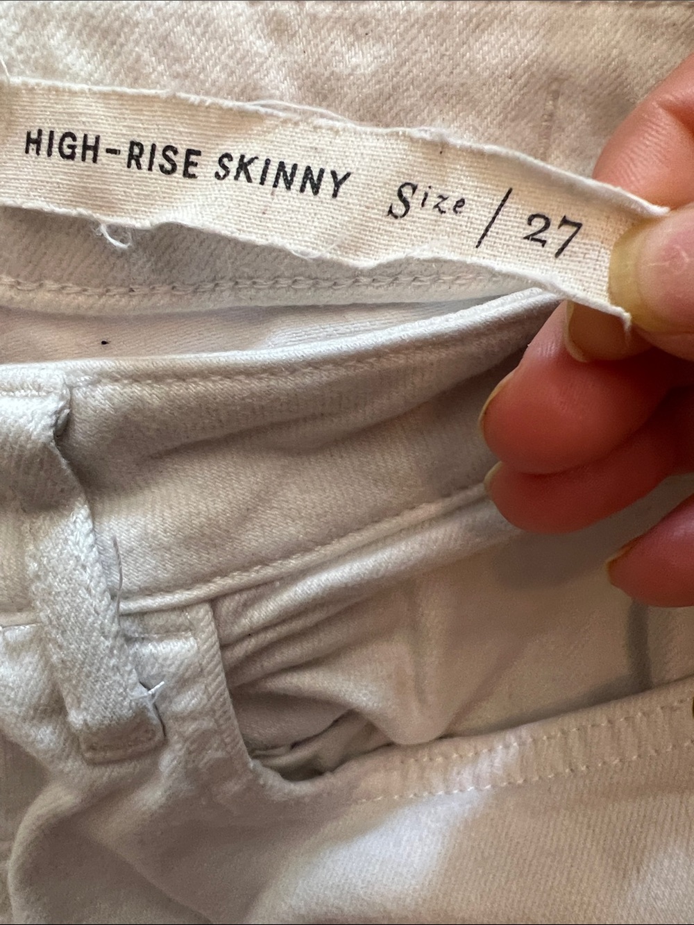 Anthropologie distressed high rise skinny jeans size 27. - Picture 5 of 16